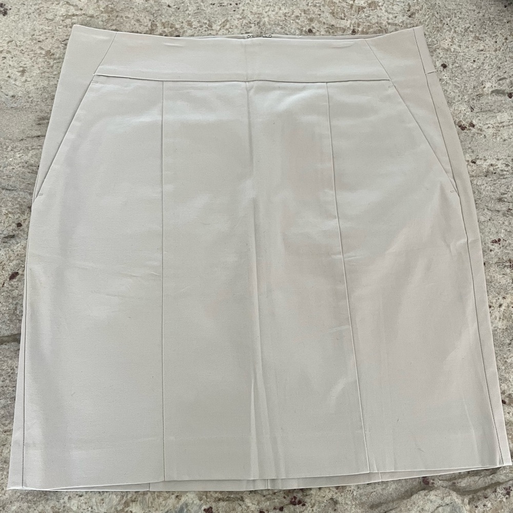 Ann Taylor Khaki Pencil Skirt